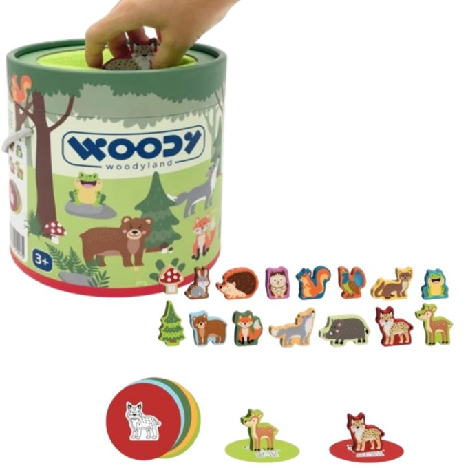 Woody Tajemný kyblík – Lesní zvířátka