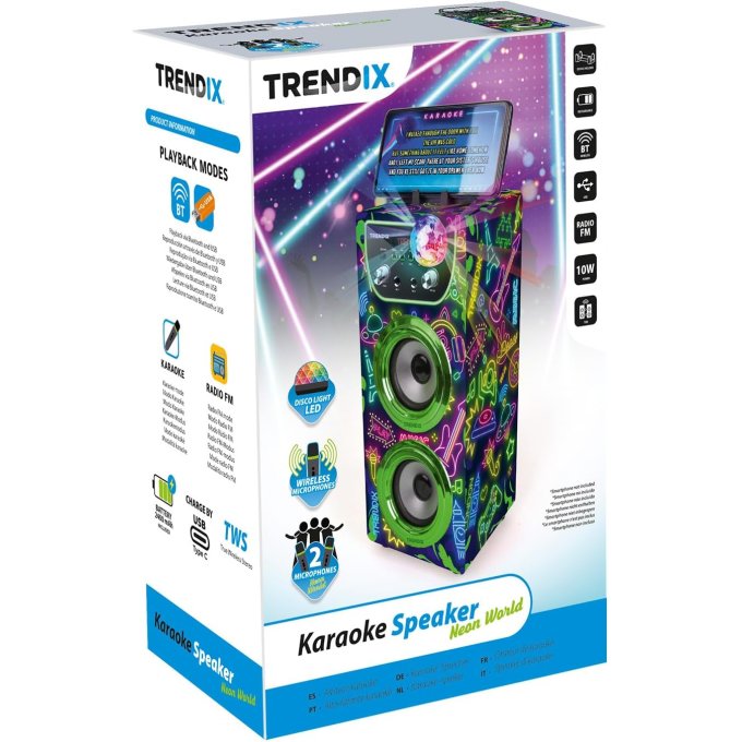 Trendix – Karaoke reproduktor Neon World