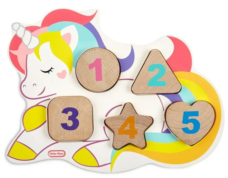 Dřevěné puzzle s čísly