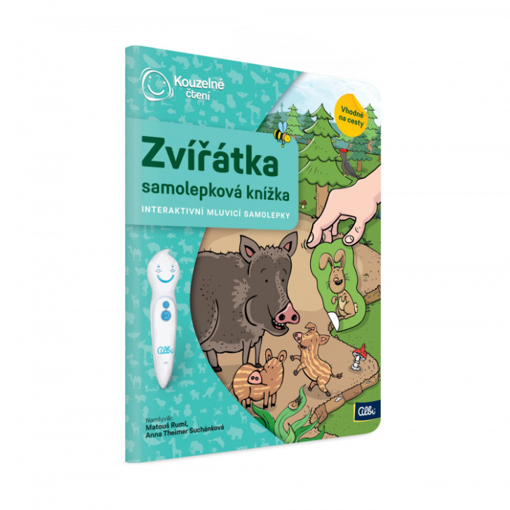 Kouzelné Čtení- Zvířatká samolepková knížka
