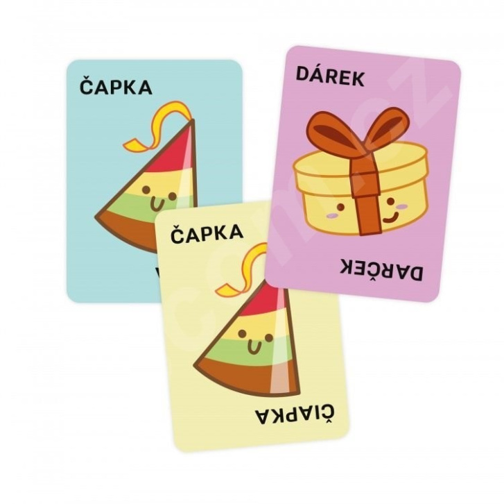 Hra – Taco, čepička, dort, dáreček, pizza