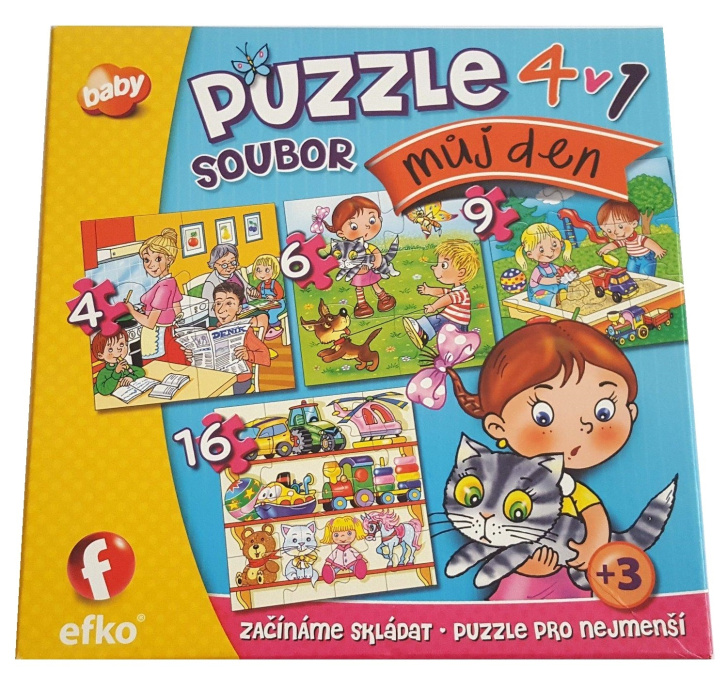 Puzzle 4v1 – Můj den
