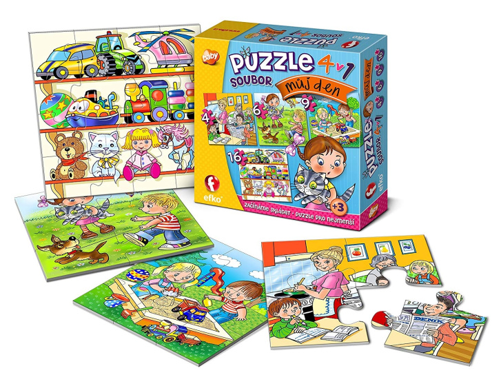 Puzzle 4v1 – Můj den