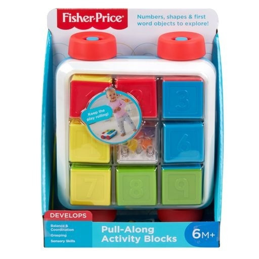 Fisher-Price - Vozík s kostkami