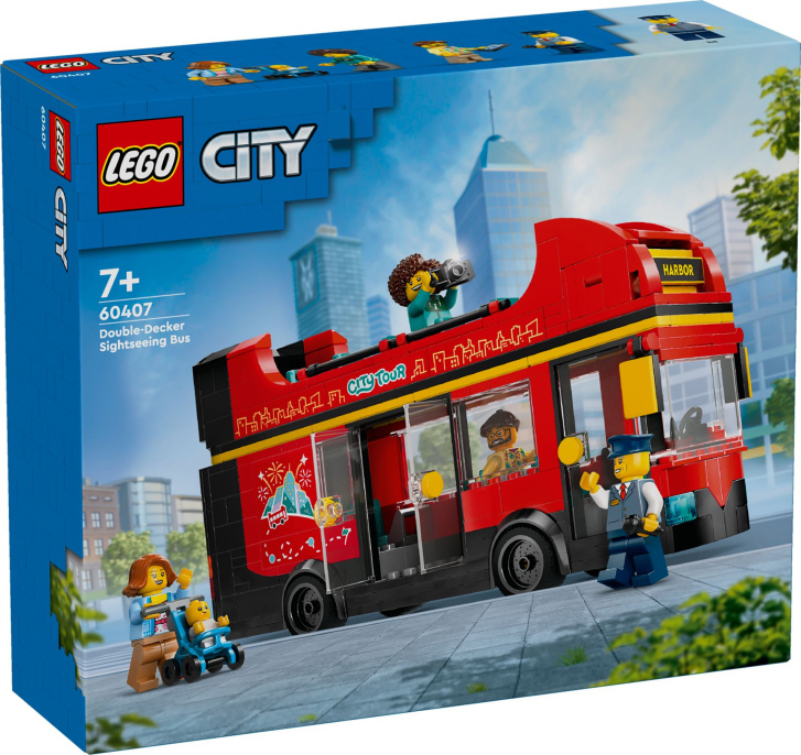 60407 Lego City –  Červený dvoupodlažní vyhlídkový autobus