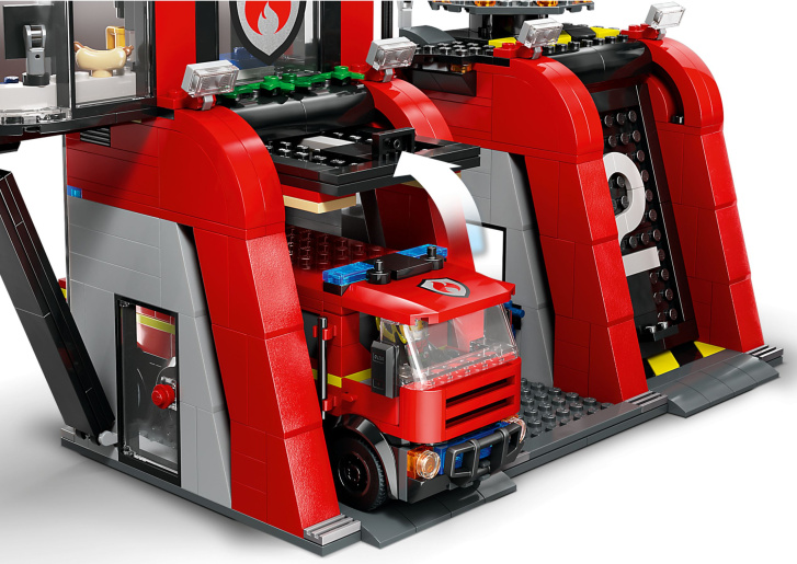 60414 Lego City – Hasičská stanice s hasičským vozidlem