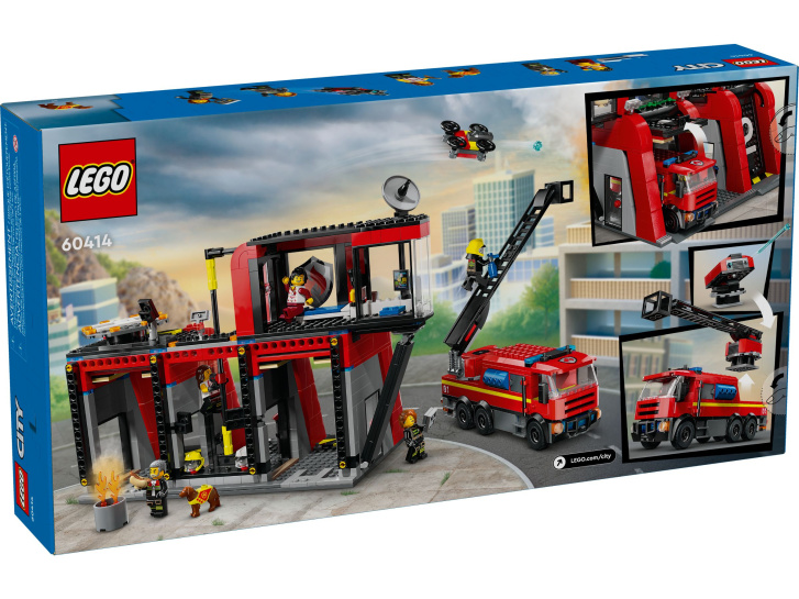 60414 Lego City – Hasičská stanice s hasičským vozidlem