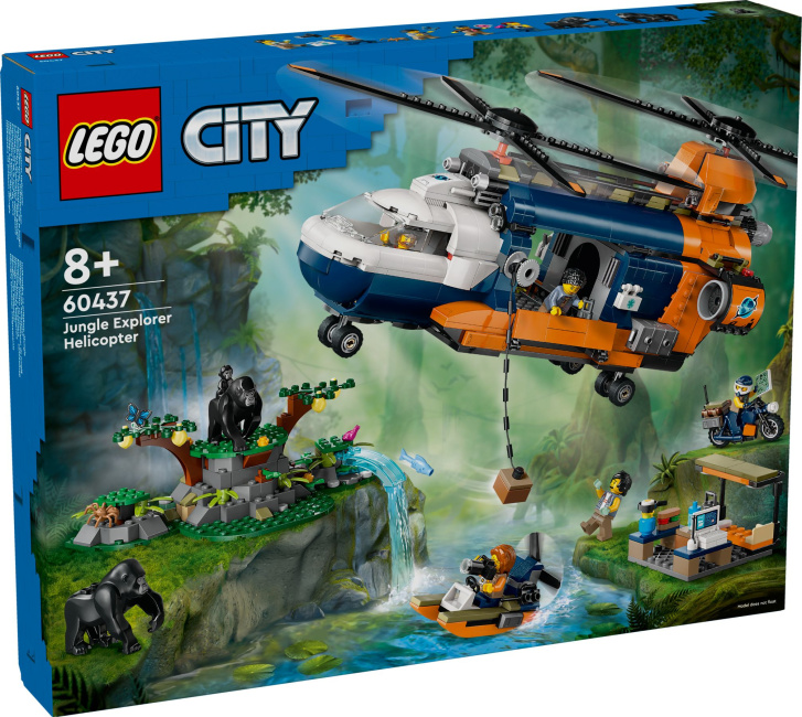 60437 Lego City – Helikoptéra na průzkum džungle v základním táboře