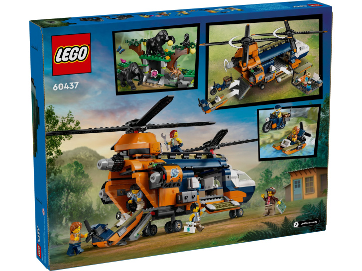60437 Lego City – Helikoptéra na průzkum džungle v základním táboře