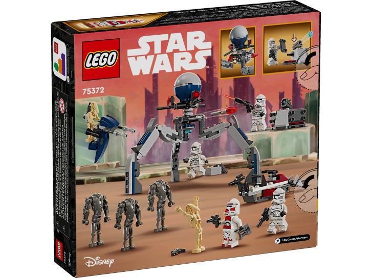 75372 Lego Star Wars – Bojový balíček Klonového vojáka a Bojového droida