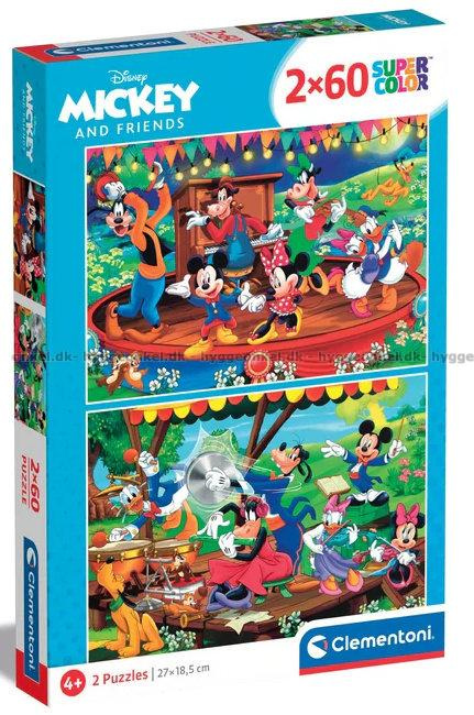 Puzzle 2x60 – Mickey a jeho přátelé
