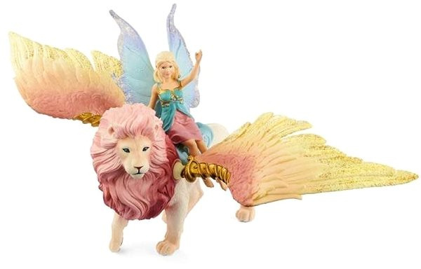 Schleich Bayala - Elfí víla a okřídlený lev 70714