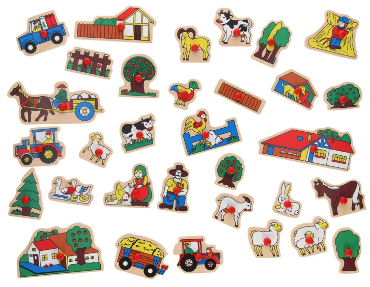 Dřevěné puzzle s úchytem