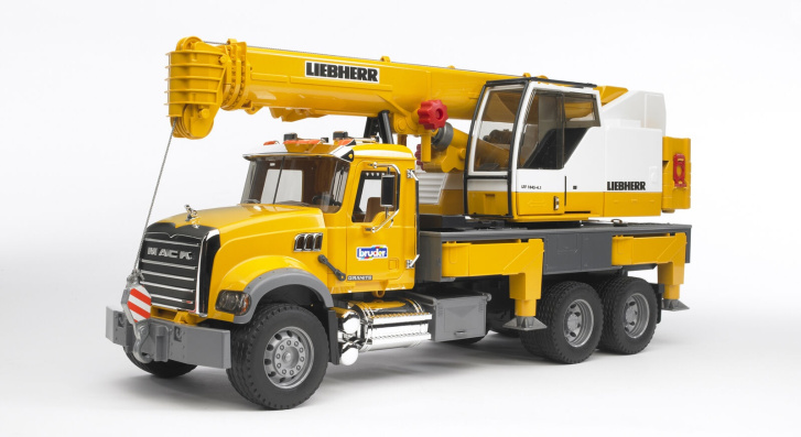 Bruder - Autojeřáb MACK Granit Liebherr