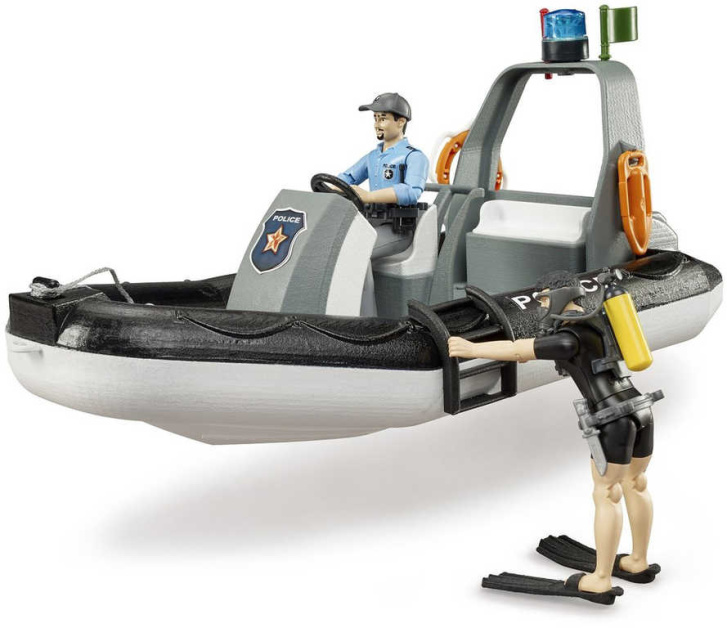 Bruder - Policejní člun se 2 figurkami
