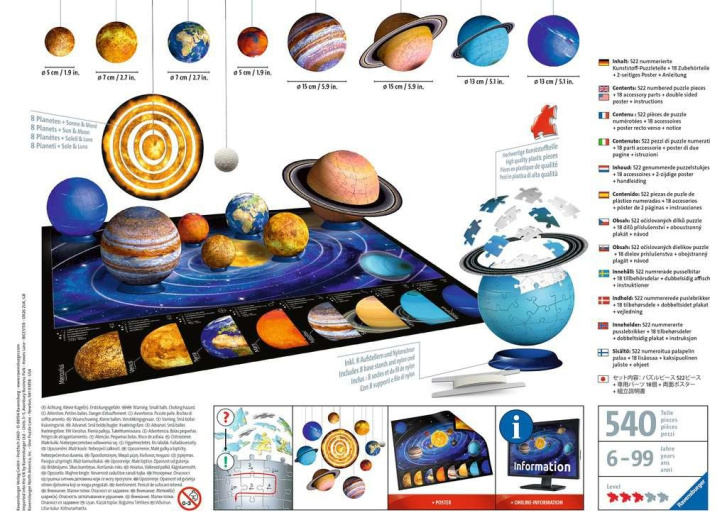 3D Puzzle – Planety