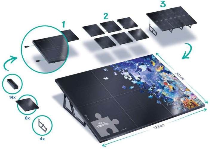Polohovací podložka na sestavení puzzle
