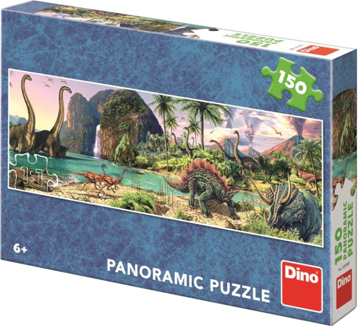 Puzzle 150 - Dinosauři u jezera