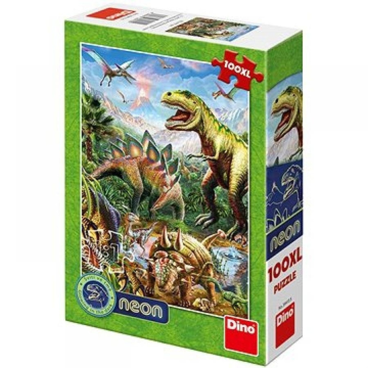 Puzzle 100 XL – Svět dinosaurů