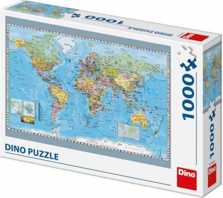 Puzzle 1000 - Mapa světa