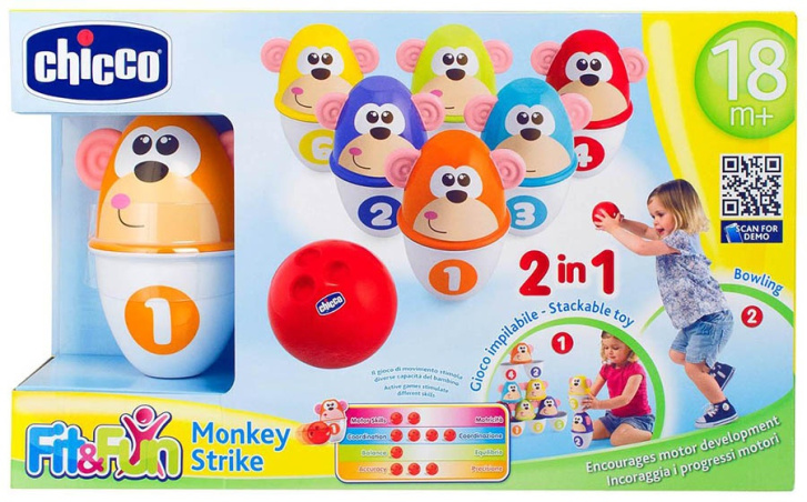 Chicco - Kuželky opičky