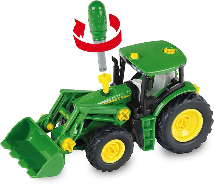 John Deere - Traktor 6215R a traktor s přívěsem