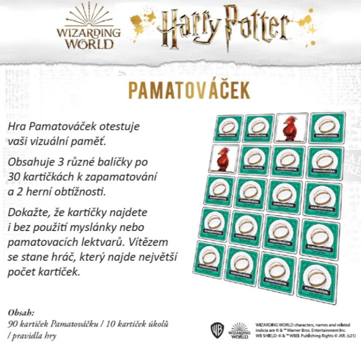 Harry Potter- Paměťová hra