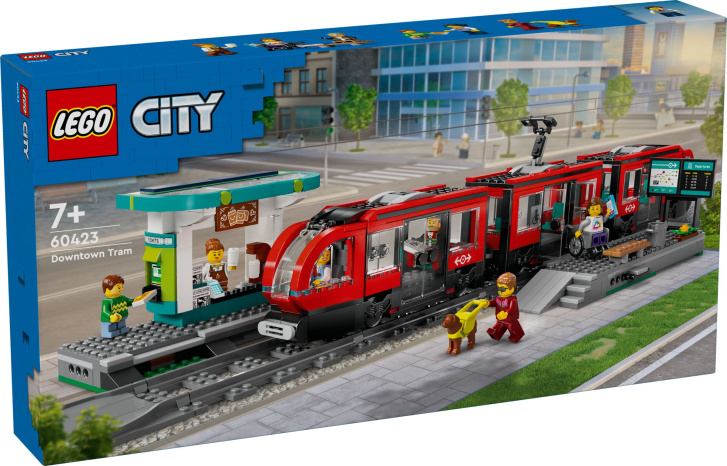 60423 Lego City – Tramvaj a zastávka v centru města