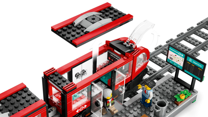 60423 Lego City – Tramvaj a zastávka v centru města
