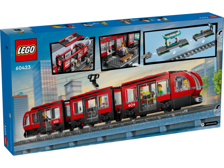 60423 Lego City – Tramvaj a zastávka v centru města