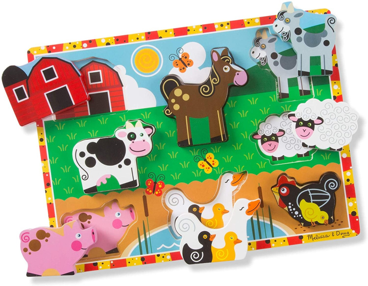 Dřevěné puzzle - Farma