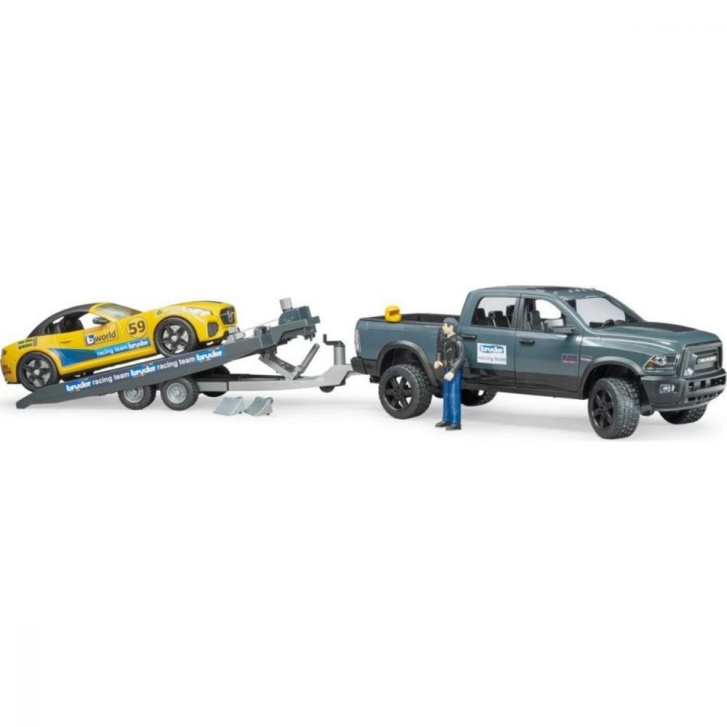 Bruder - Dodge Ram 2500 Heavy Duty s přívěsem a Roadsterem
