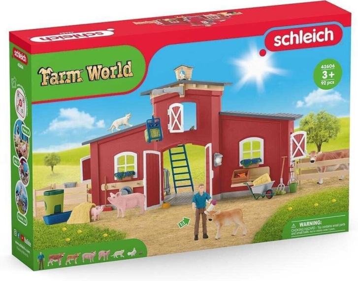 Schleich - Stodola se zvířaty 42606