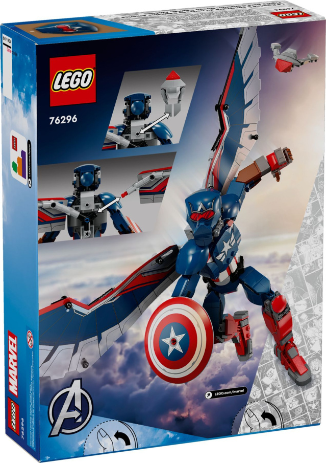 76296 Lego Marvel – Sestavitelná figurka: Nový Kapitán America