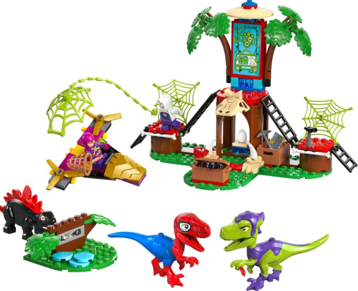 11200 Lego Marvel – Spidey, Gobby a raptoří bitva na základně na stromě