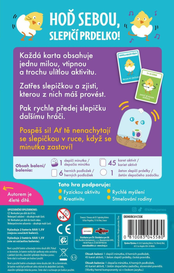 Hra - Hoď s sebou, slepičí prdelko!