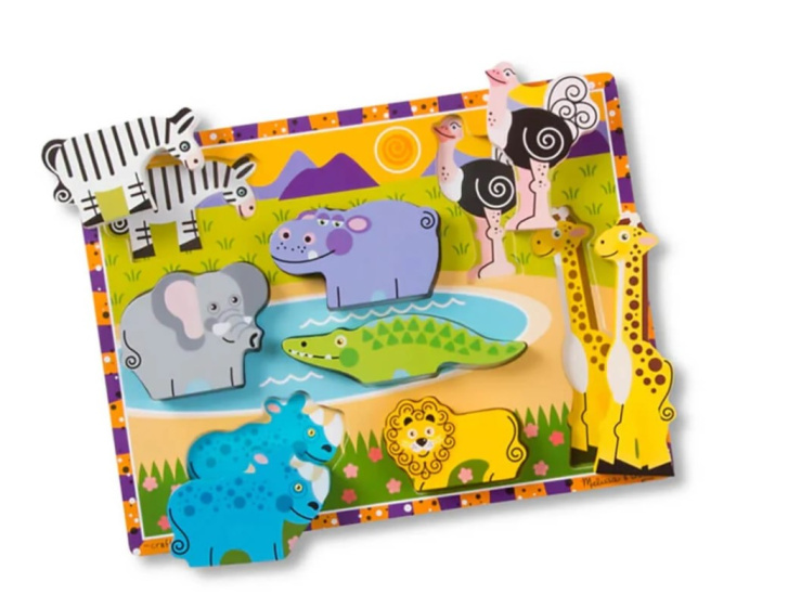 Dřevěné puzzle – Divoká zvířátka