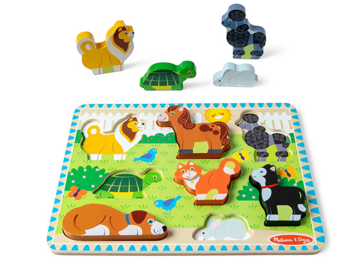 Dřevěné puzzle - Domácí zvířátka