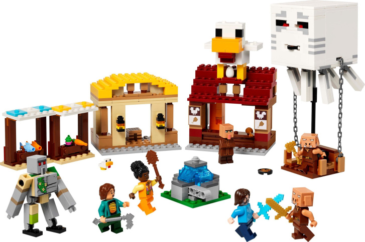 21273 Lego Minecraft – Balón v podobě ďasa a útok na vesnici