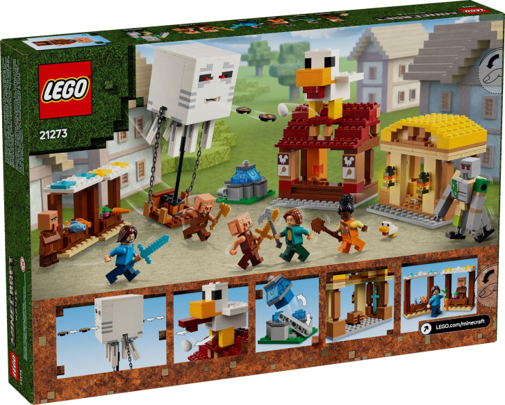 21273 Lego Minecraft – Balón v podobě ďasa a útok na vesnici