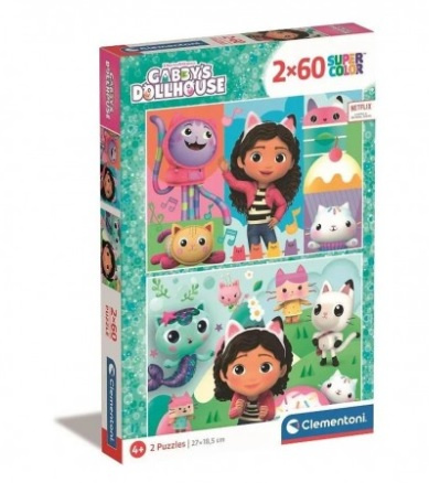 Puzzle 2x60 - Gabby's Dollhouse