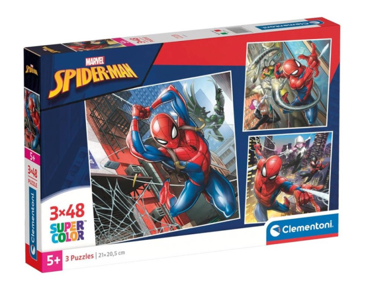Puzzle 3x 48 - Spider-Man