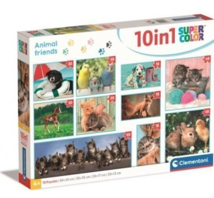 Puzzle 10v1 - Zvířecí kamarádi
