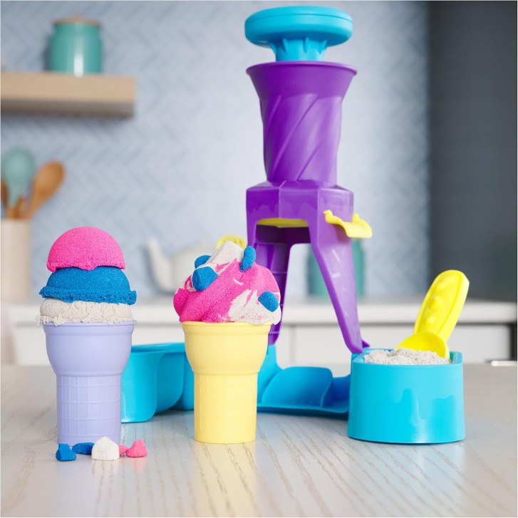 Kinetický písek – Přístroj na zmrzlinu