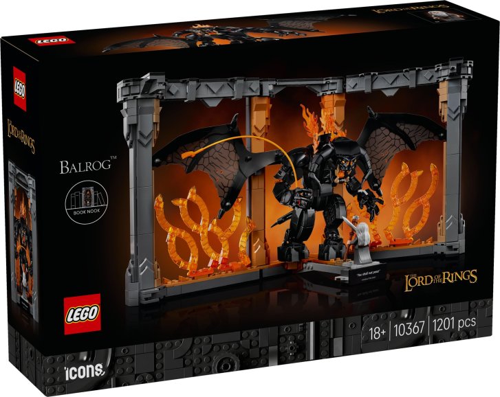 10367 Lego Icons – Knižní zarážka: Pán prstenů – Balrog™