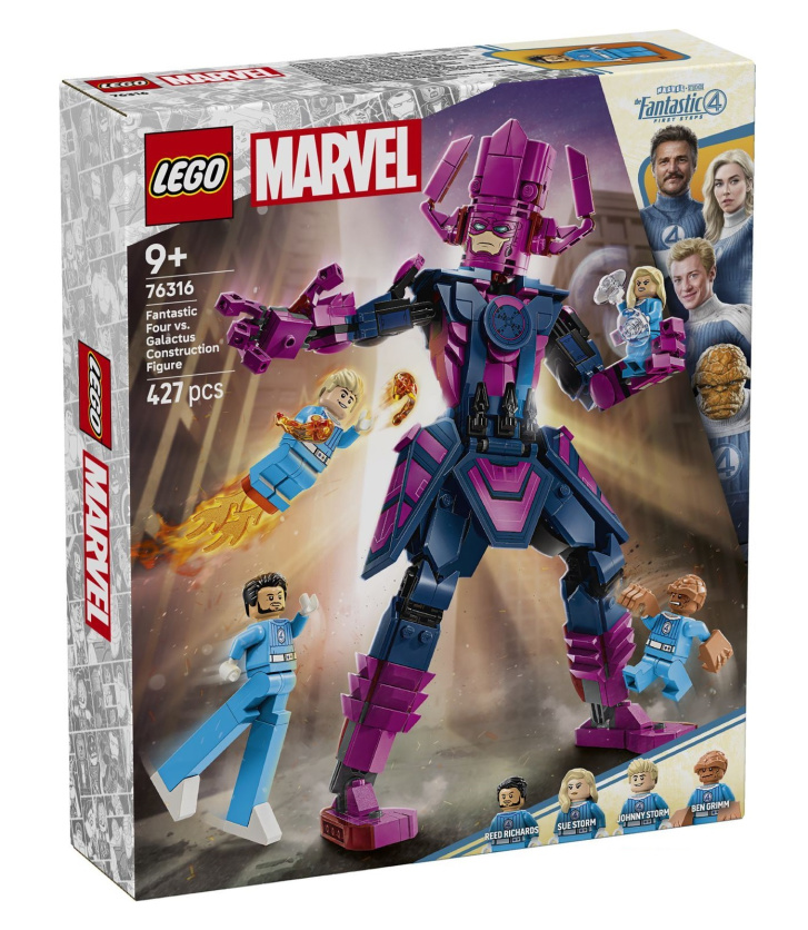 76316 Lego Marvel – Fantastická čtyřka vs. sestavitelná figurka Galactuse