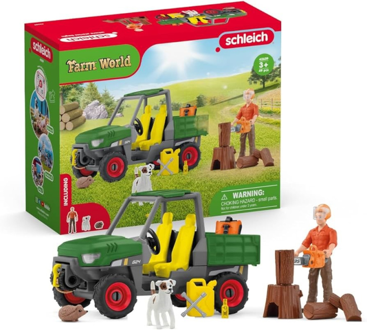 Schleich Farm World – Auto s dřevorubcem 42659
