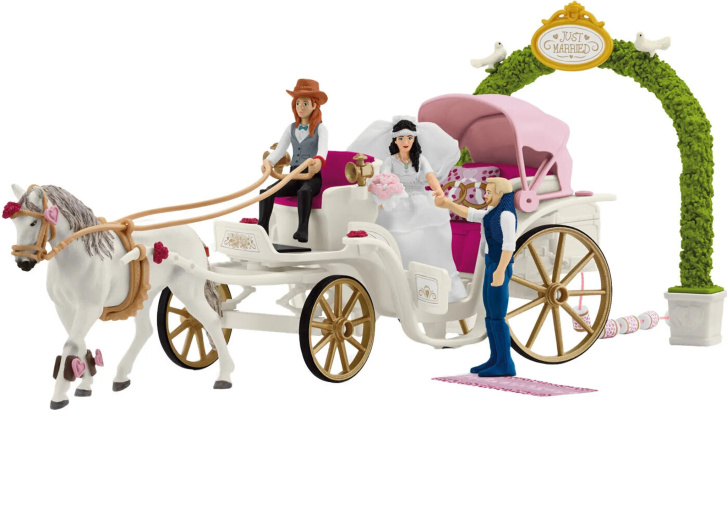 Schleich – Mladomanželé s kočárem 42641