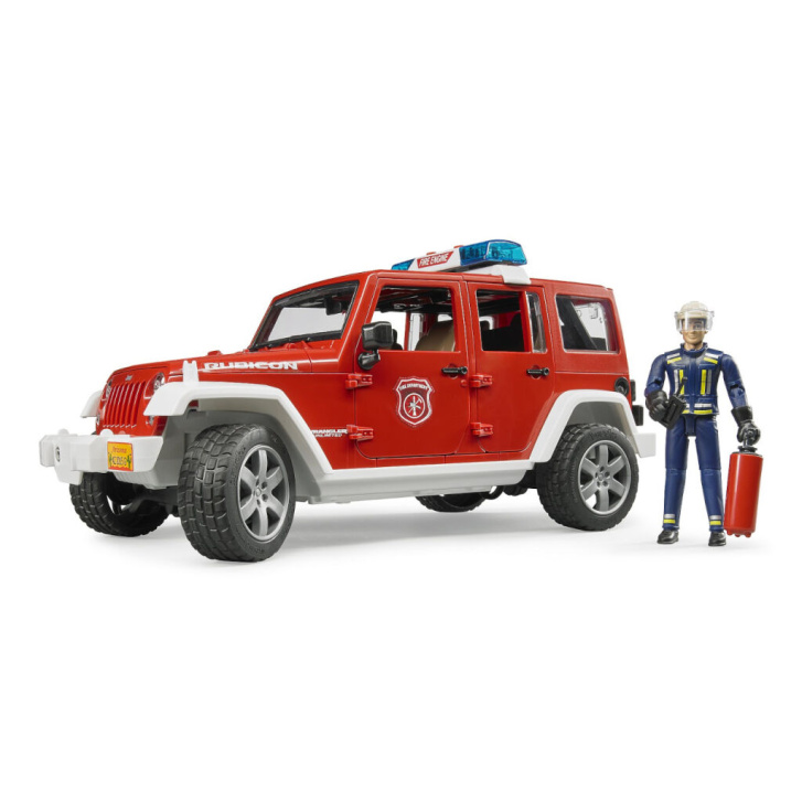 Bruder - Hasičský Jeep Wrangler Rubicon