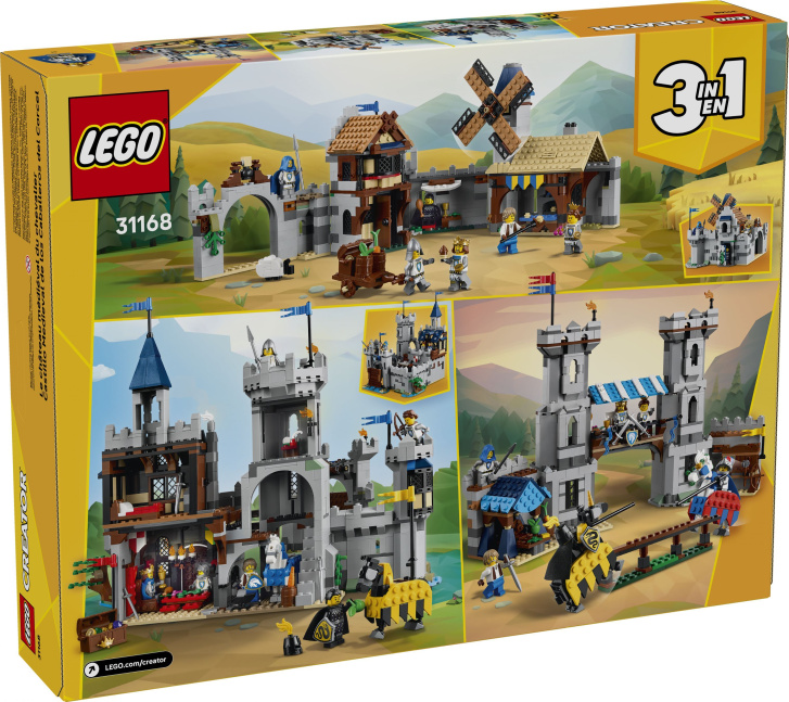 31168 Lego Creator – Středověký hrad a rytíři na koních